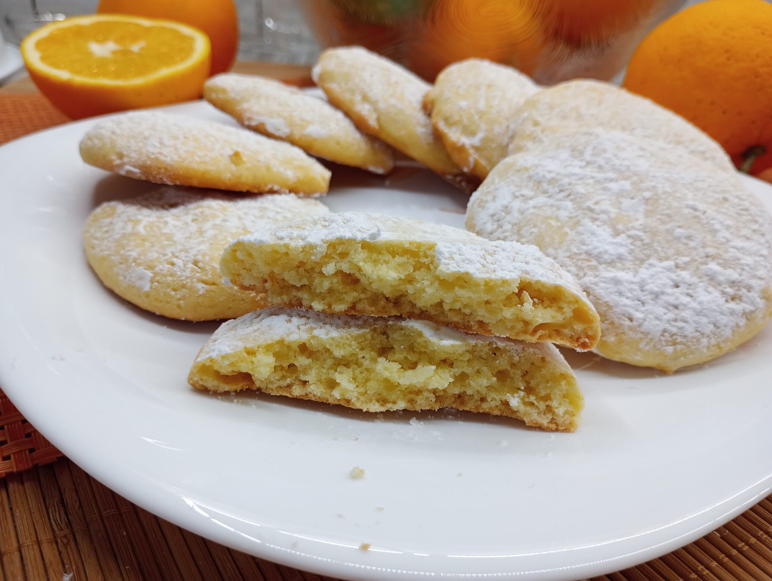 Galletas blandas a la naranja