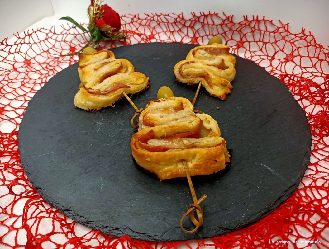 Árboles rústicos de hojaldre