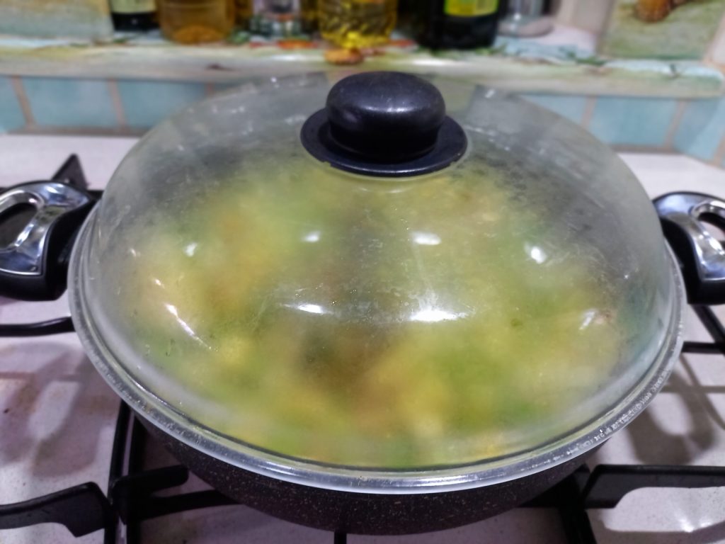 Ñoquis gratinados con calabacines y provola