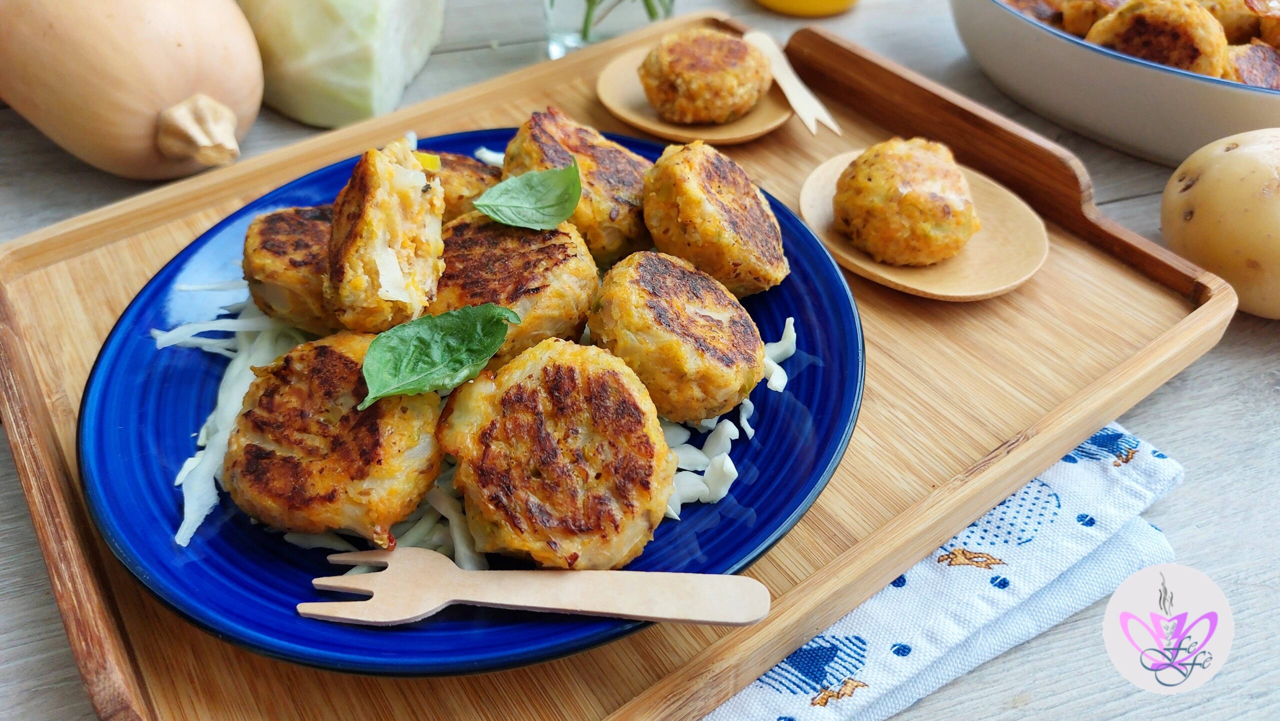ALBÓNDIGAS DE CALABAZA, COL Y ATÚN