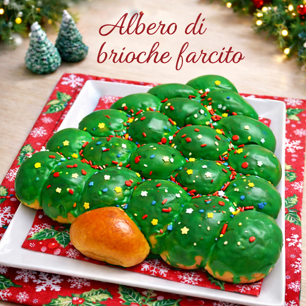 Árbol de brioche relleno
