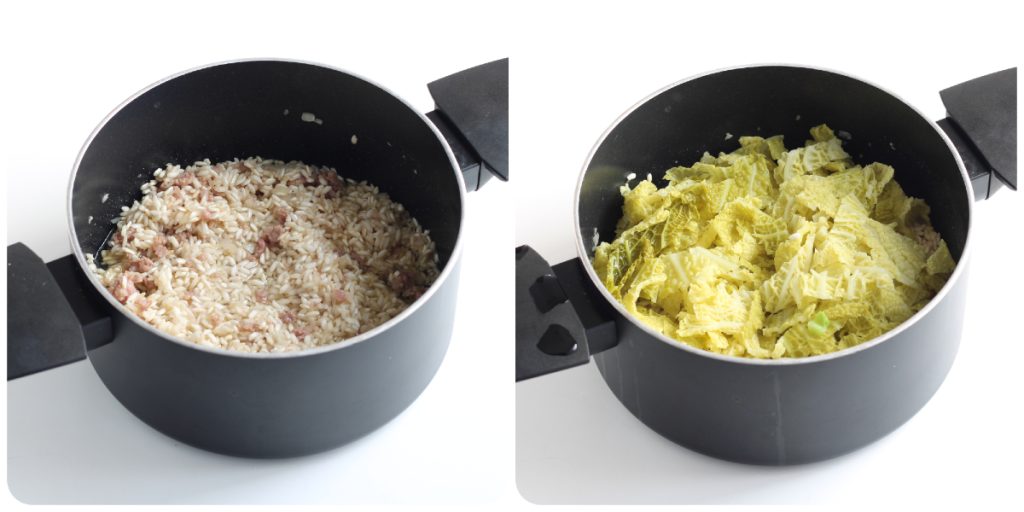 arroz col y salchicha