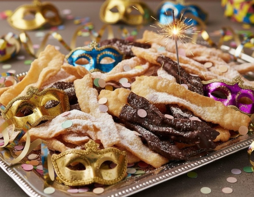 Las chiacchiere con harina FiberPasta en freidora de aire