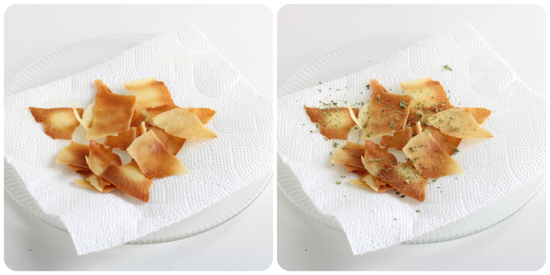 Chips de pan carasau