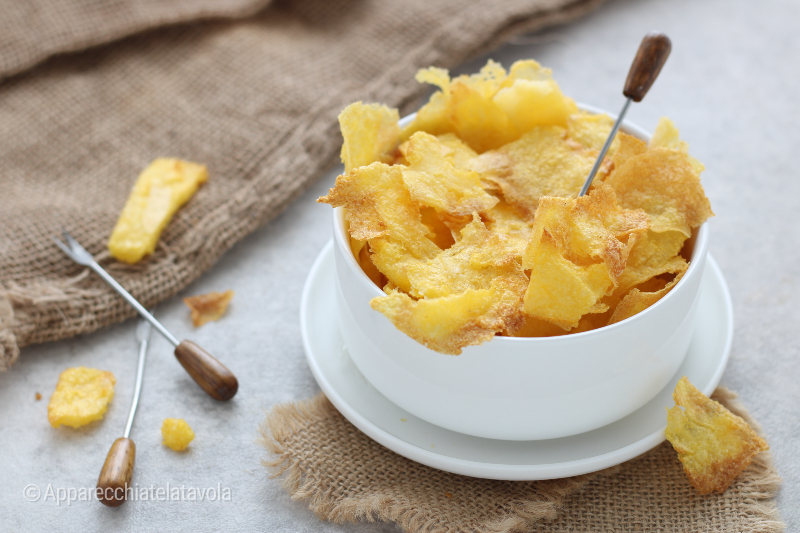 CHIPS DE POLENTA EN FREIDORA DE AIRE