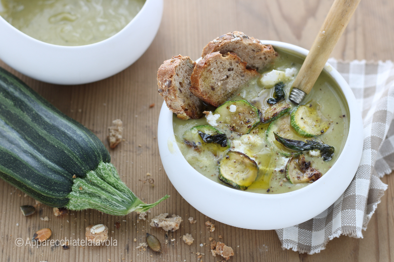 crema de calabacines y patatas