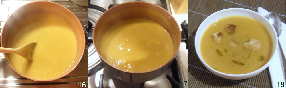 hacer espesar al fuego la crema de verduras depurativa