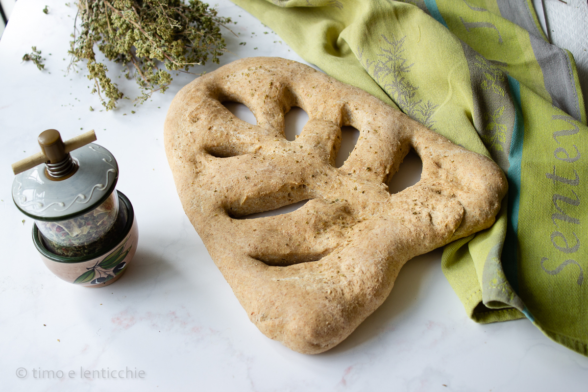 Fougasse provenzal integral – focaccia de Provenza