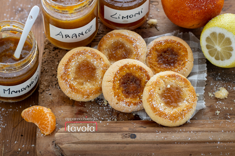 Galletas con mermelada de cítricos