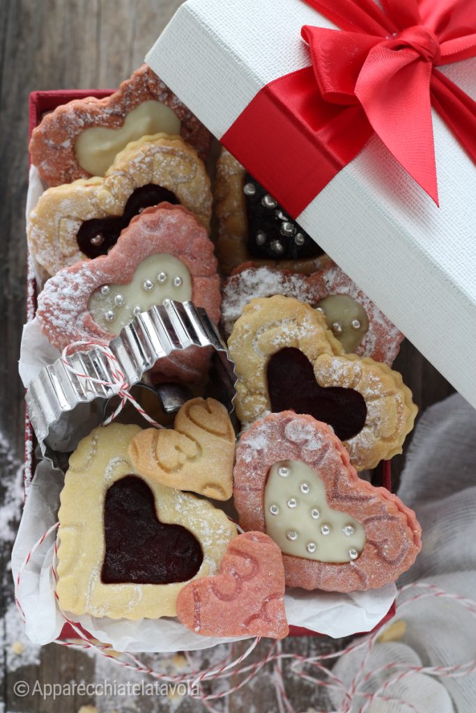 galletas corazones pasta quebrada