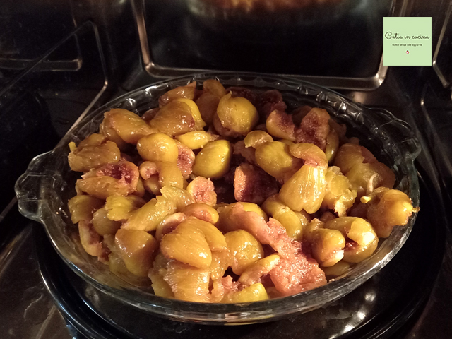 Higos cocidos en el microondas