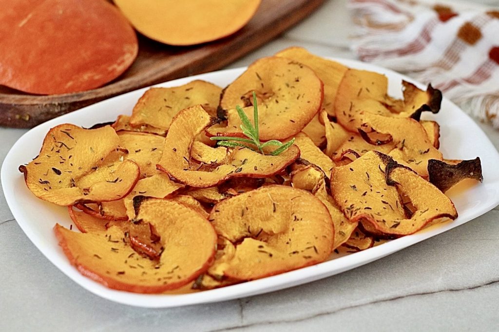 Chips de calabaza sin harina, el snack que puedes crujir sin remordimientos.