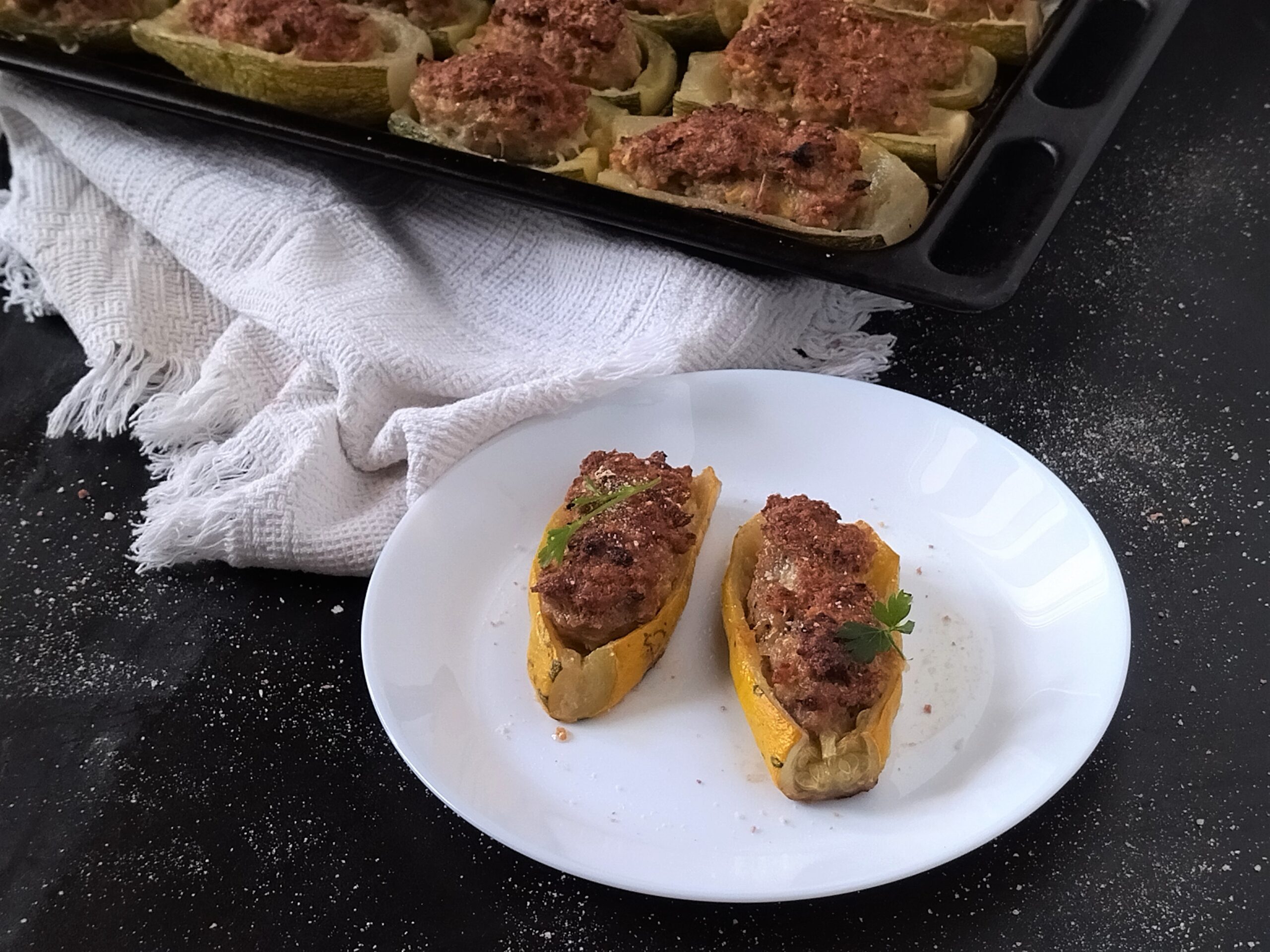 Calabacines rellenos de la Abuela Ottavia