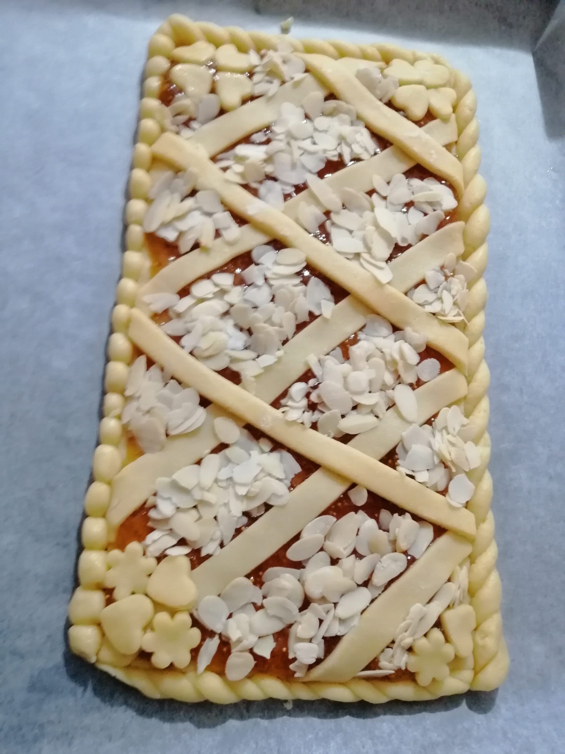 Tarta con mermelada de higos