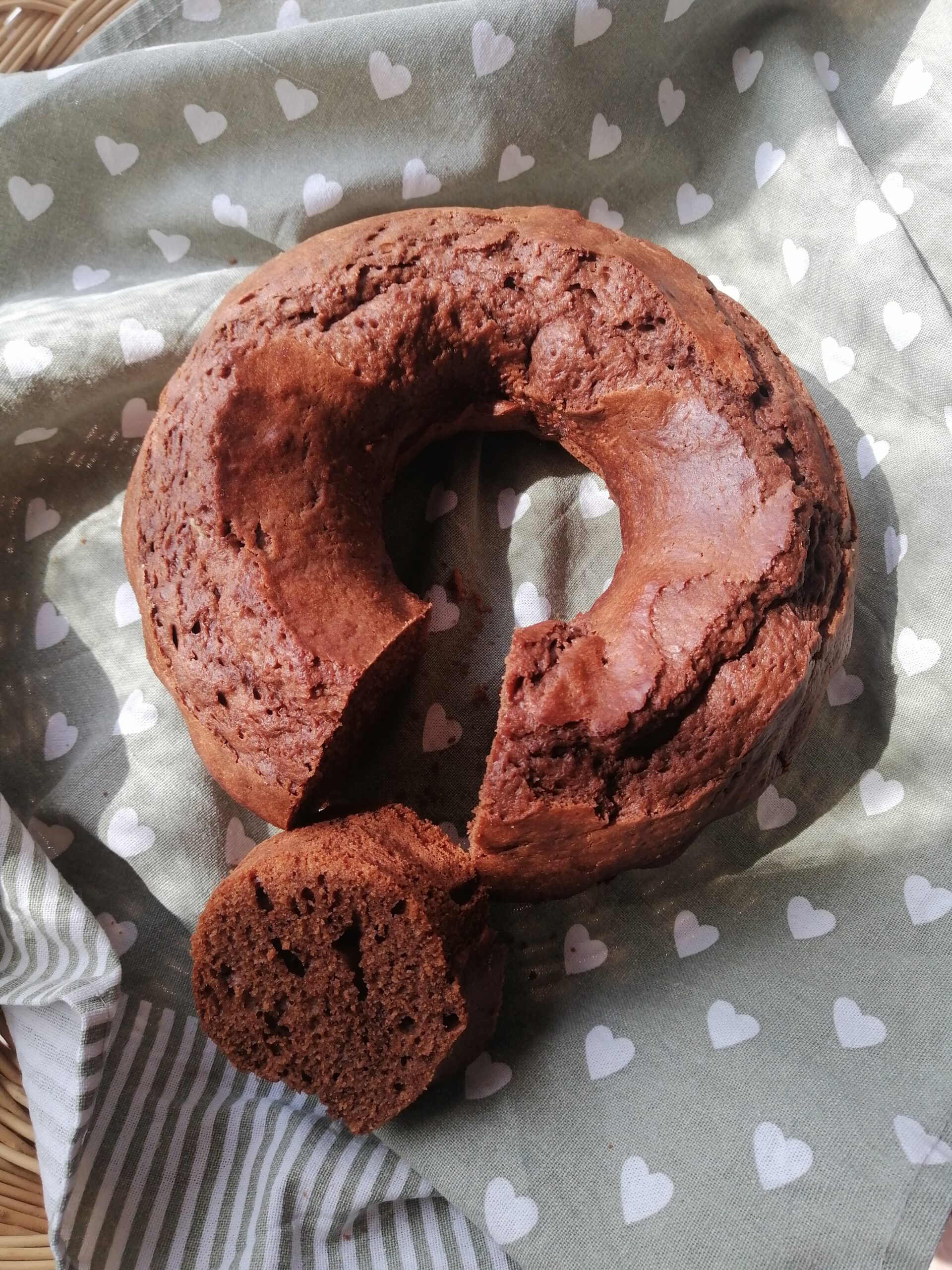 Bizcocho de yogur y chocolate