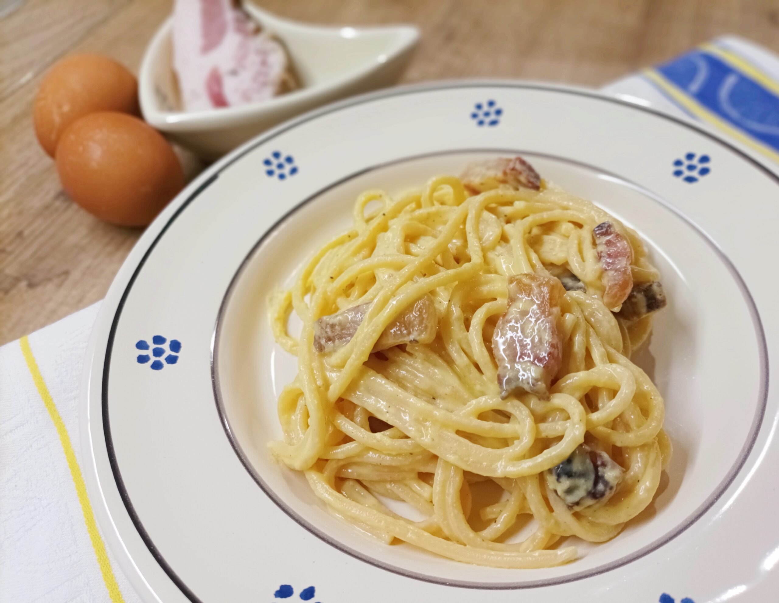 Espaguetis a la carbonara