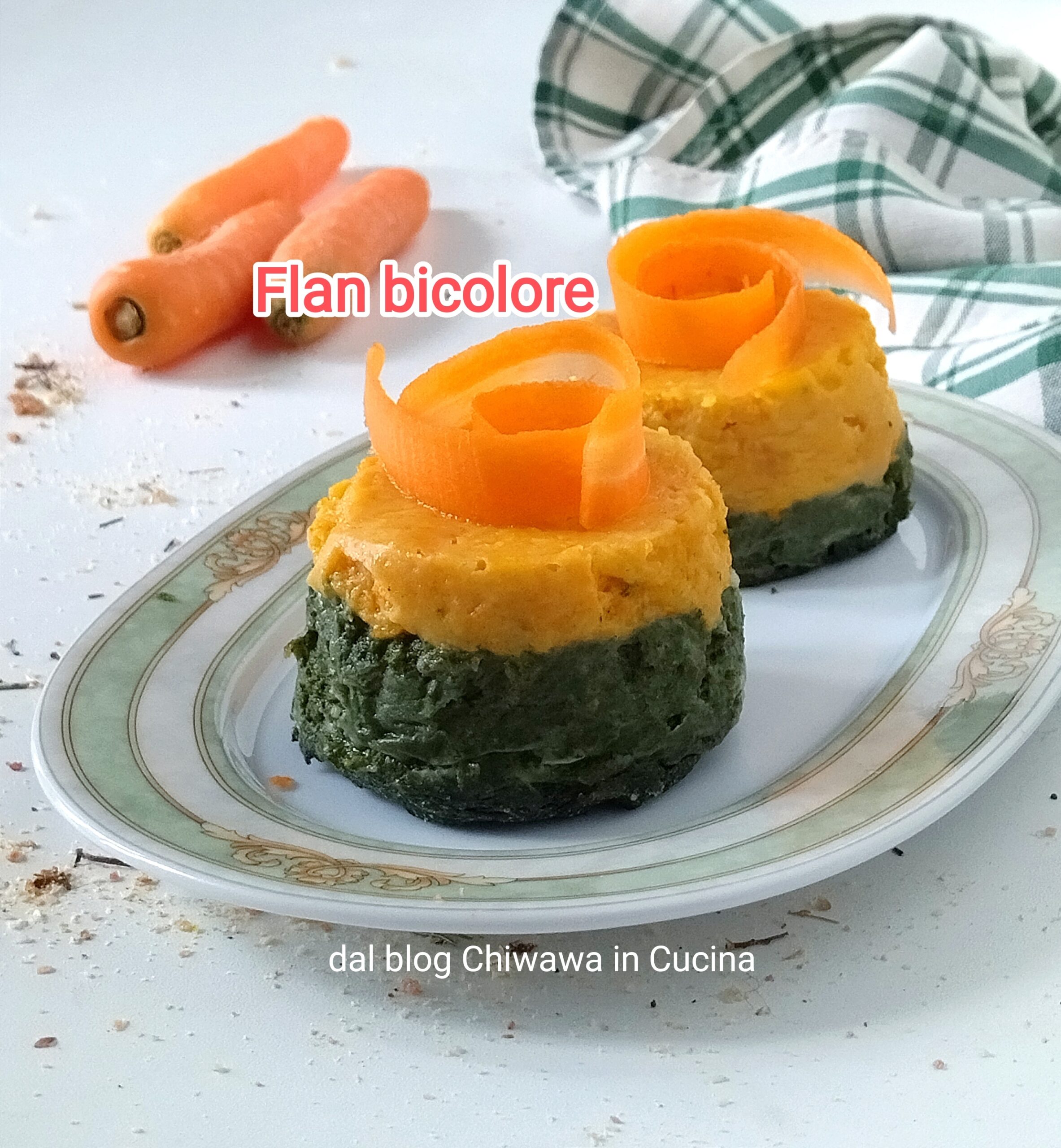 Flan bicolor