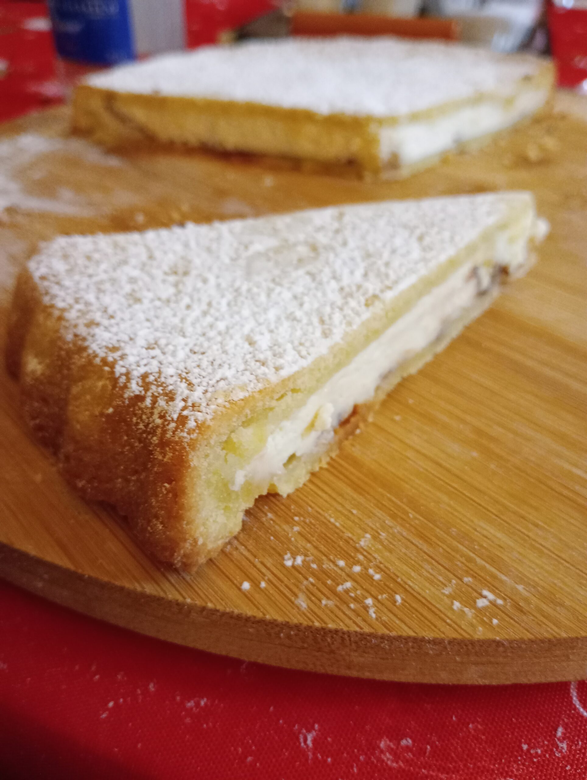 Tarta con ricotta y chocolate