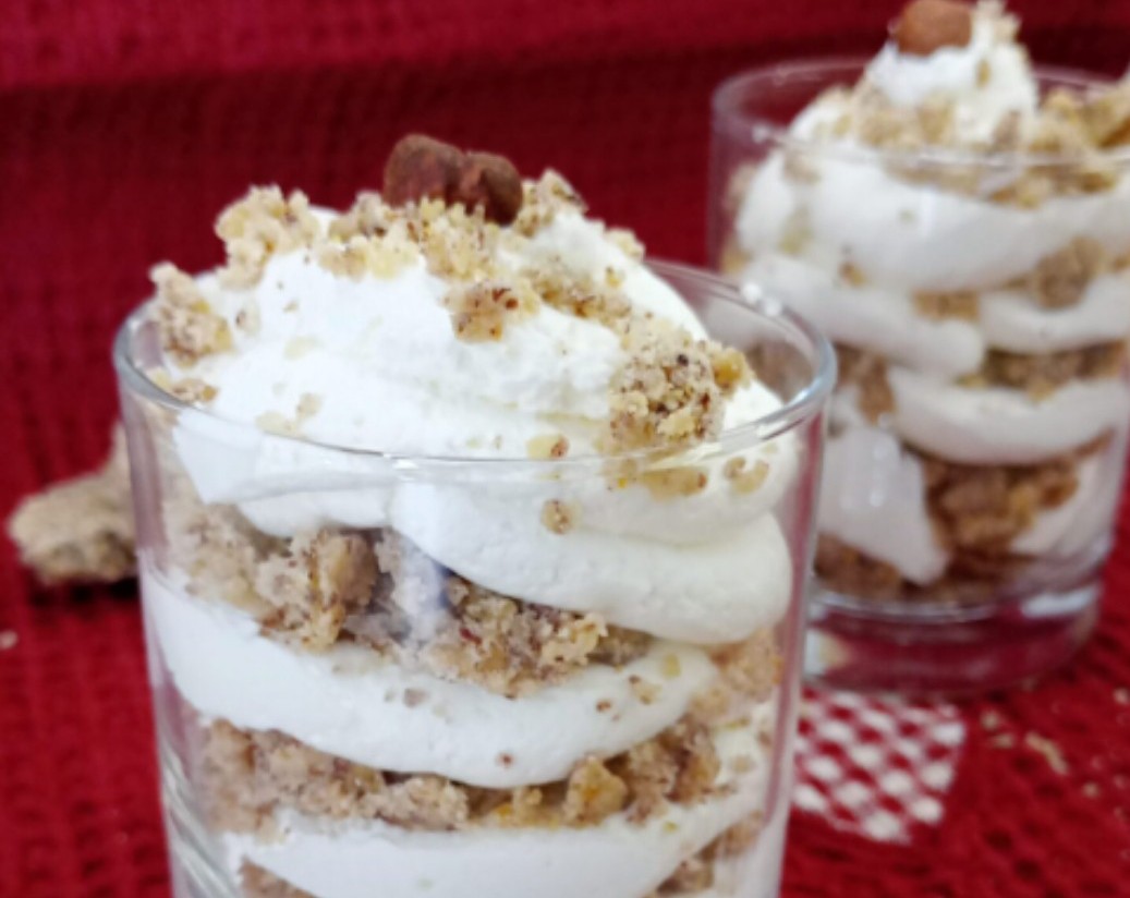 Copa con mousse de yogur