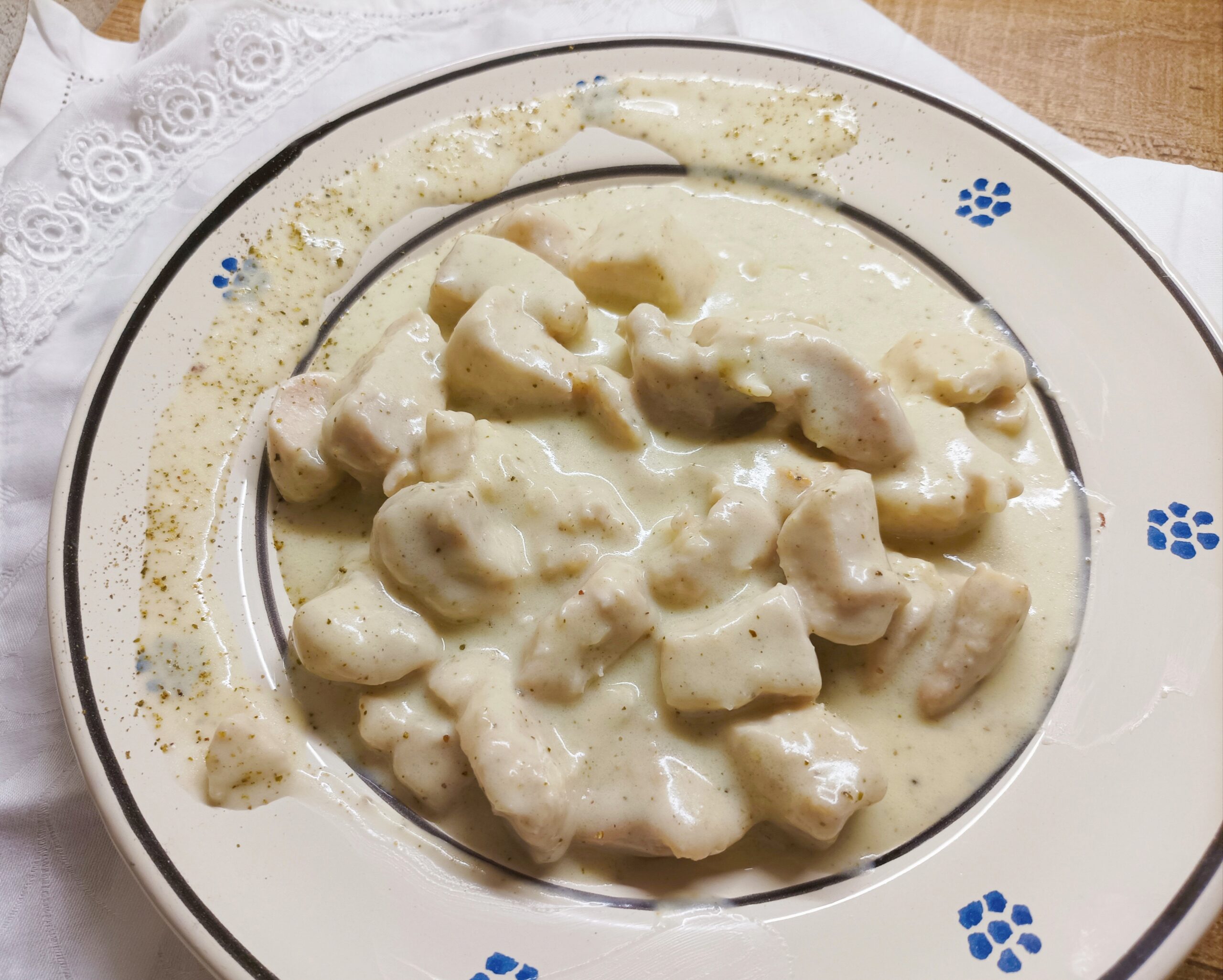 Pechuga de pollo a la pimienta verde