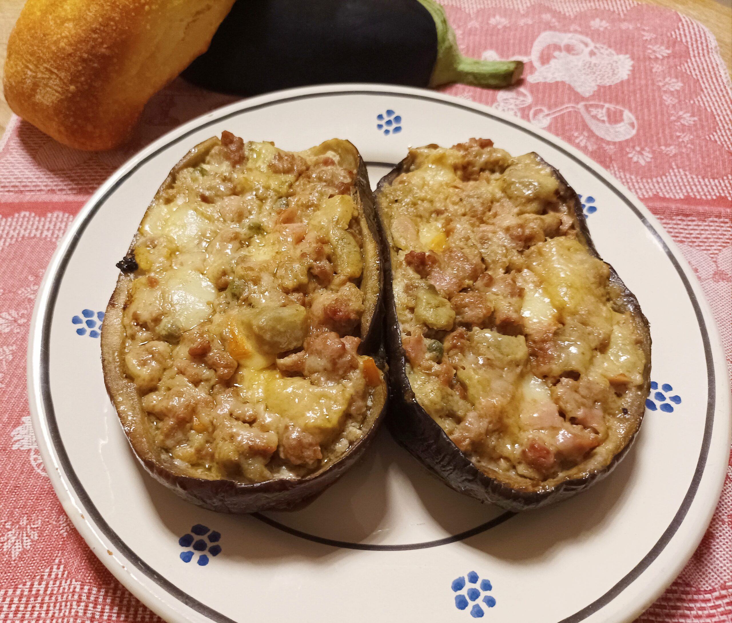 Berenjenas rellenas en sartén