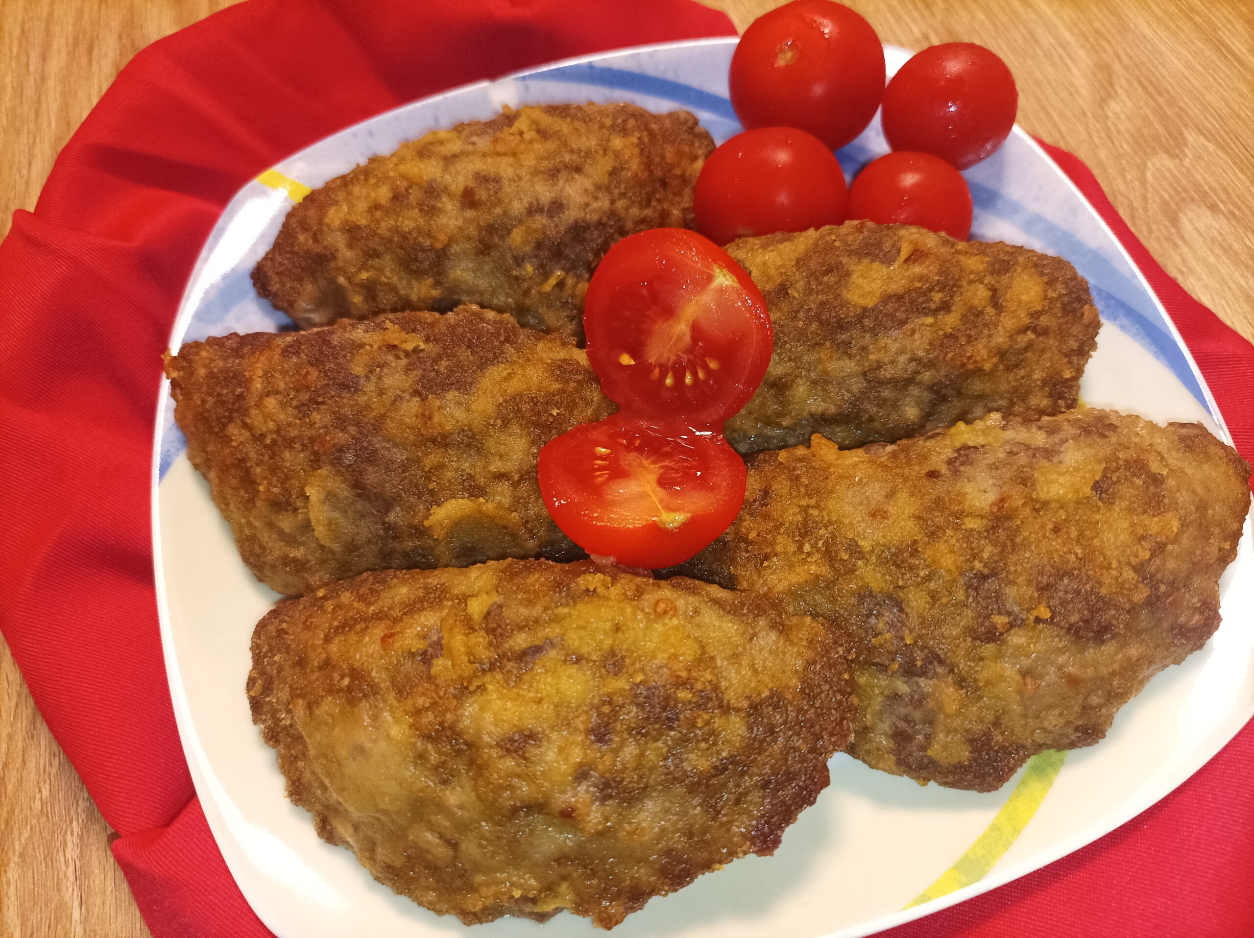 Panzerottitos de carne en freidora de aire