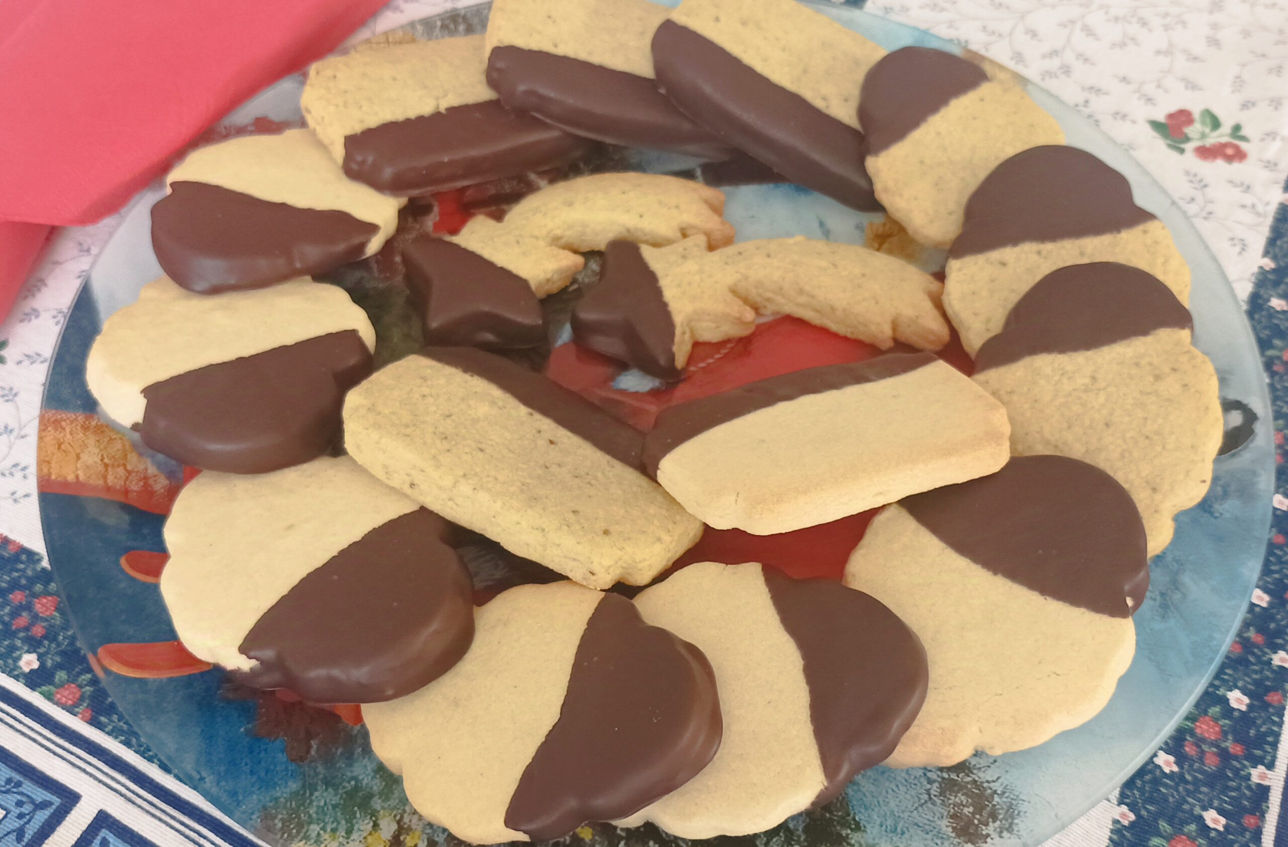 Galletas de masa quebrada de pistacho