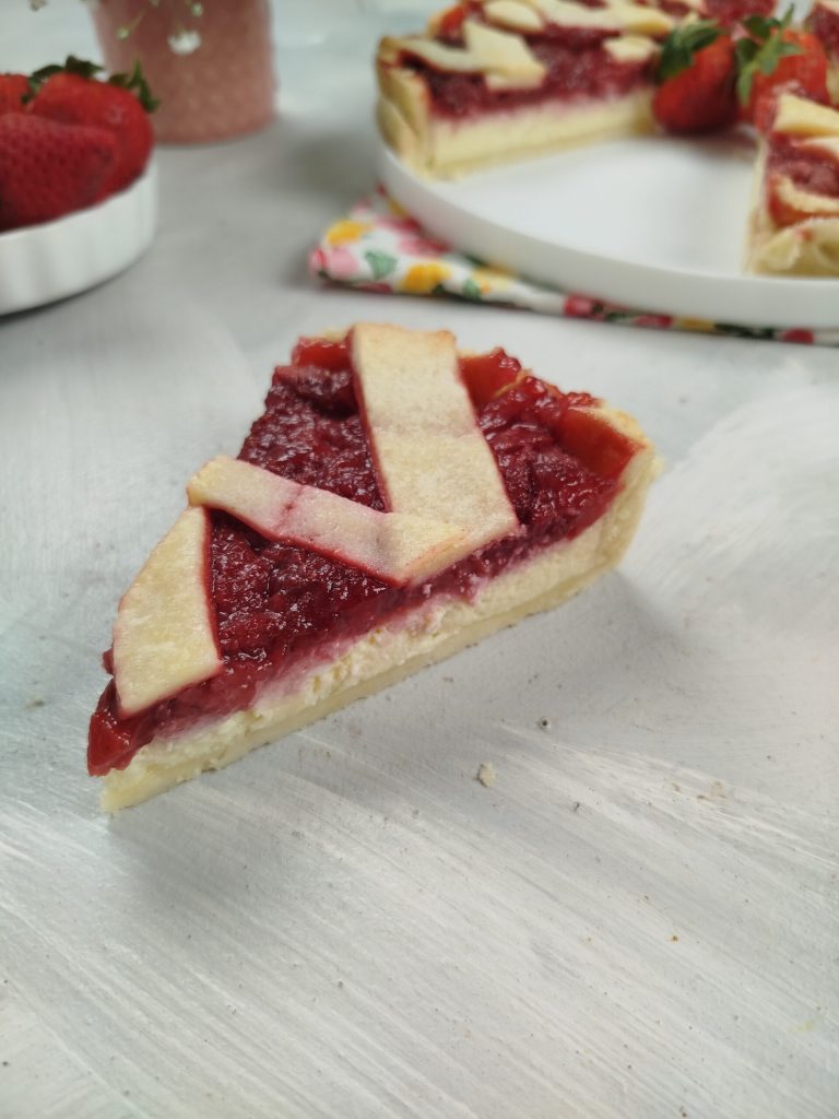 Tarta de ricota y fresas