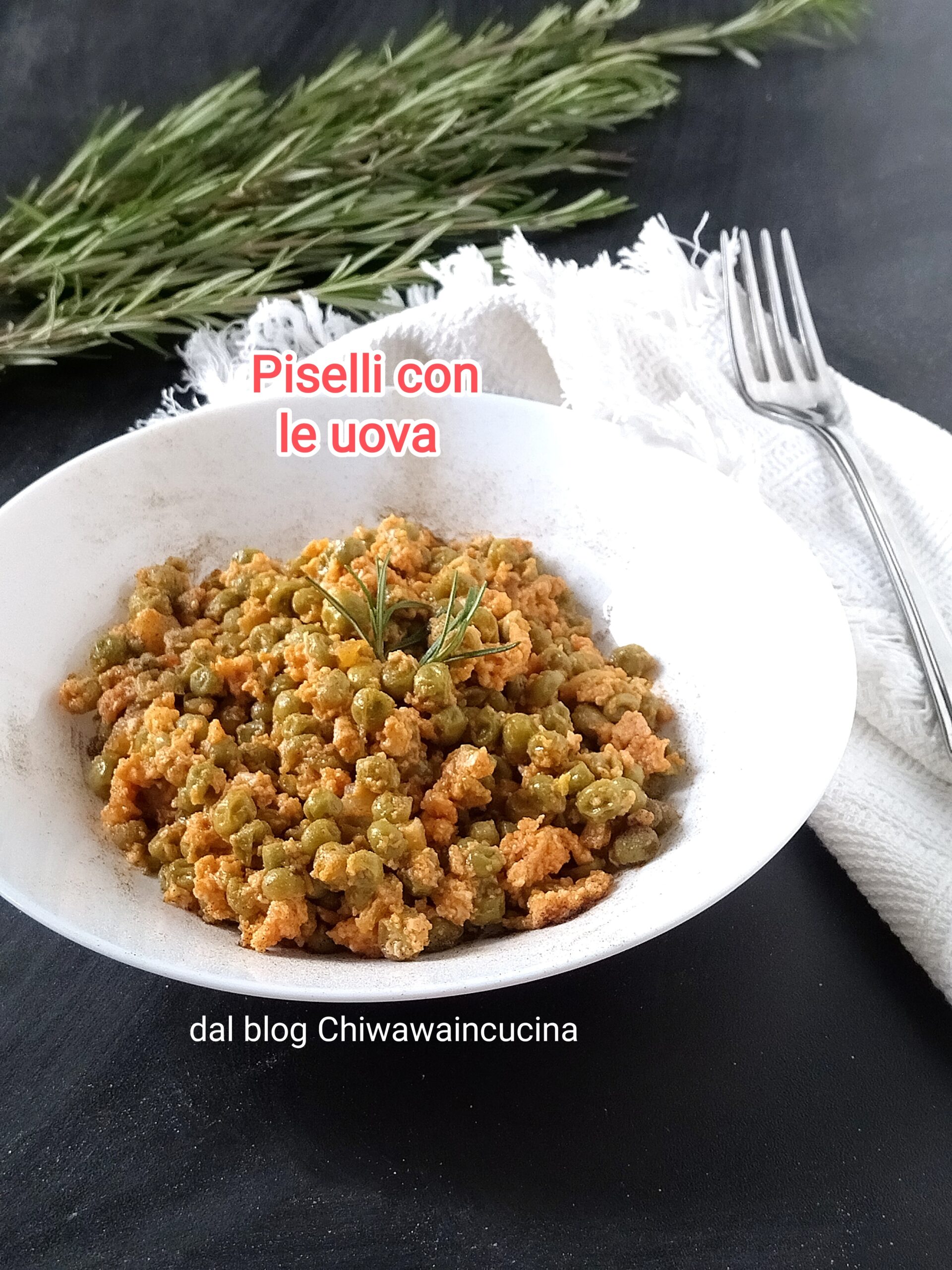 Guisantes con huevos