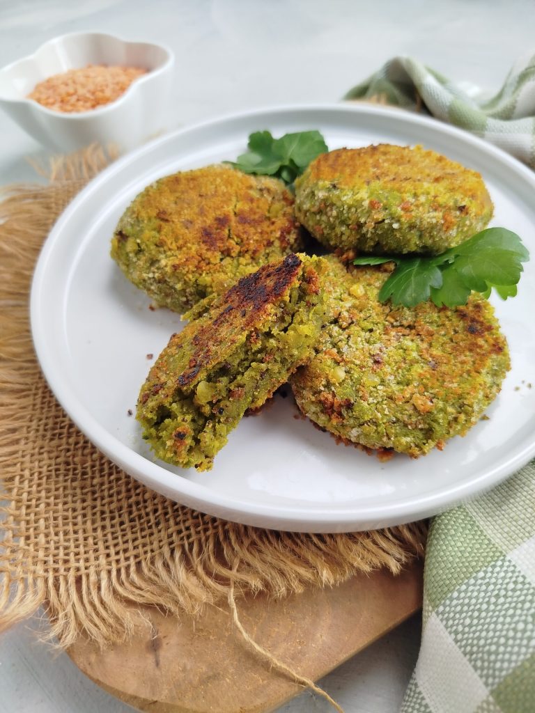 Burger de lentejas y espinacas