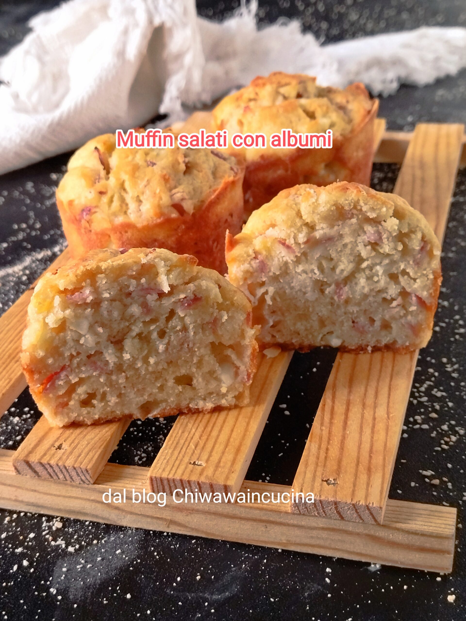 Muffins salados con claras