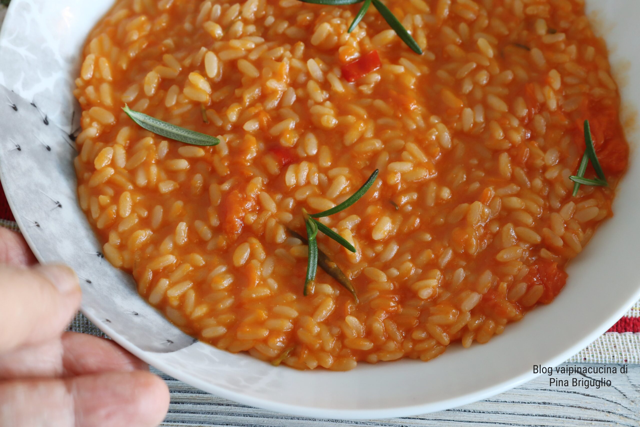 Risotto romero y calabaza