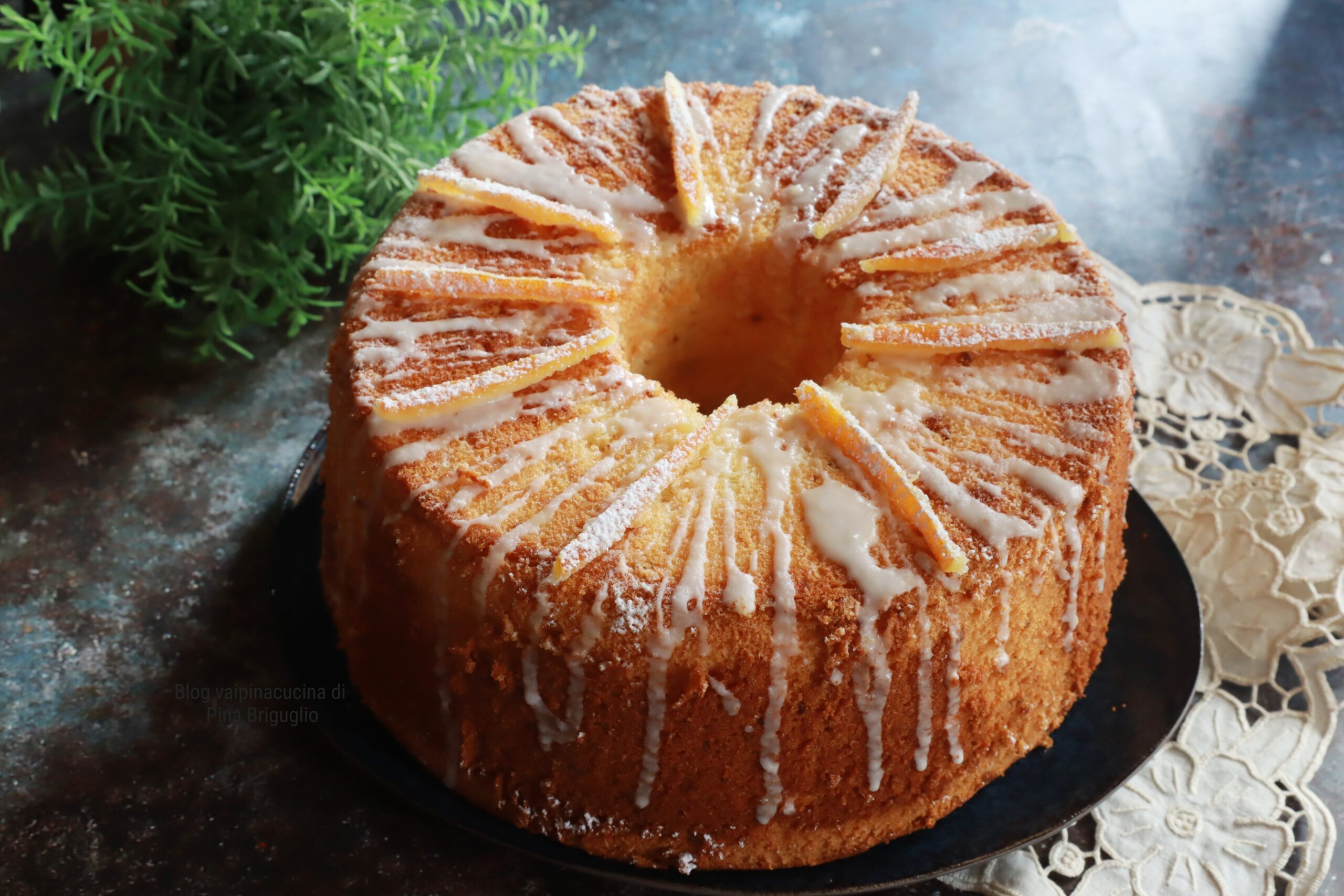 Chiffon cake de naranja