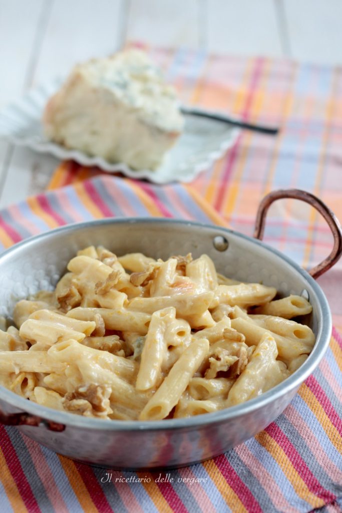Penne Calabaza, Gorgonzola y Nueces