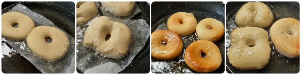 Rosquillas fritas suaves sin patatas
