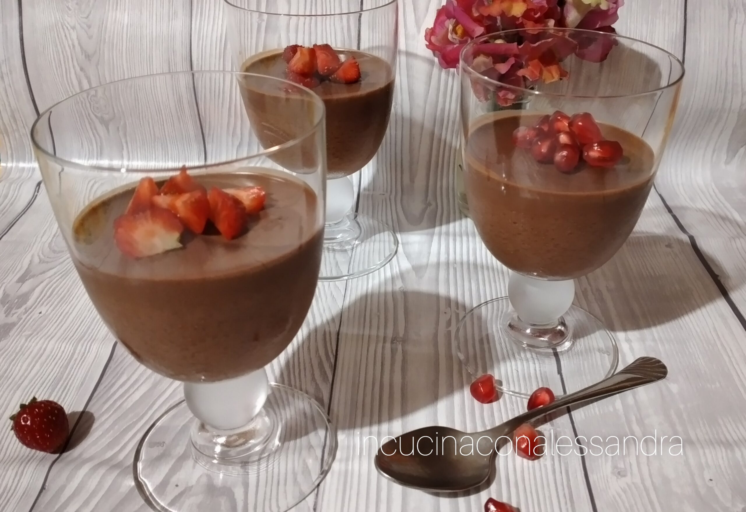 Cuscús dulce al cucharón con chocolate