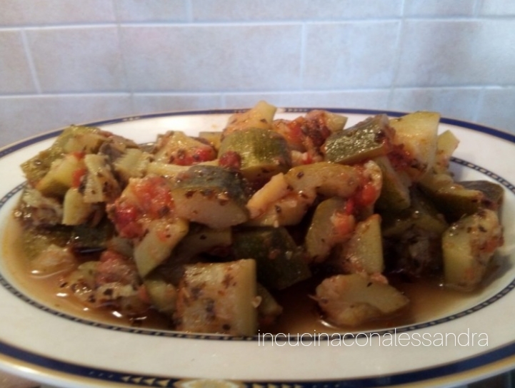 Calabacines guisados con tomate