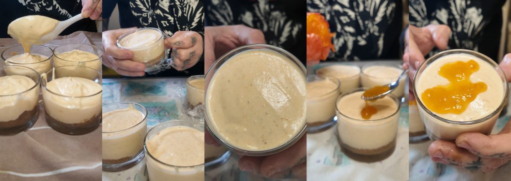 Cheesecake de Mascarpone y Caqui Sin Cocción (Receta Rápida)