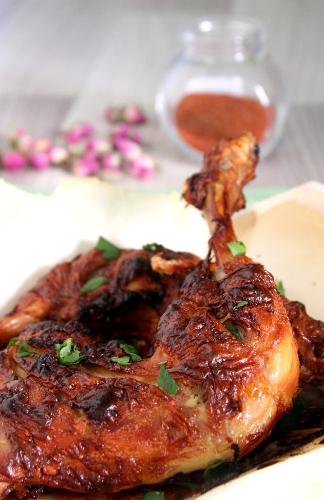 Muslos de pollo con salsa Tandoori