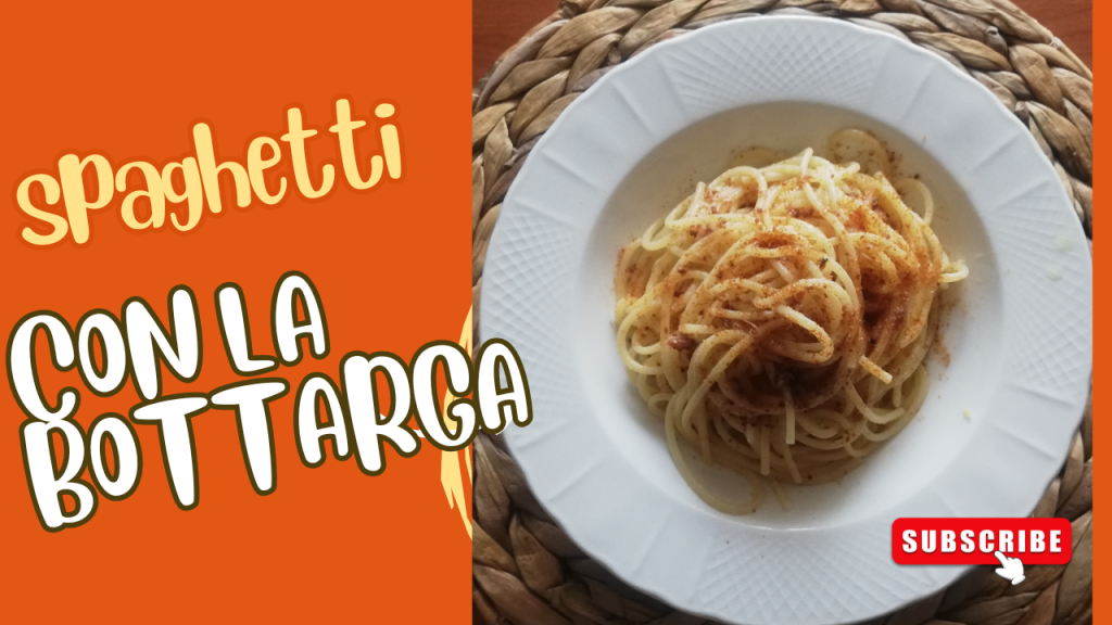 Espaguetis con bottarga