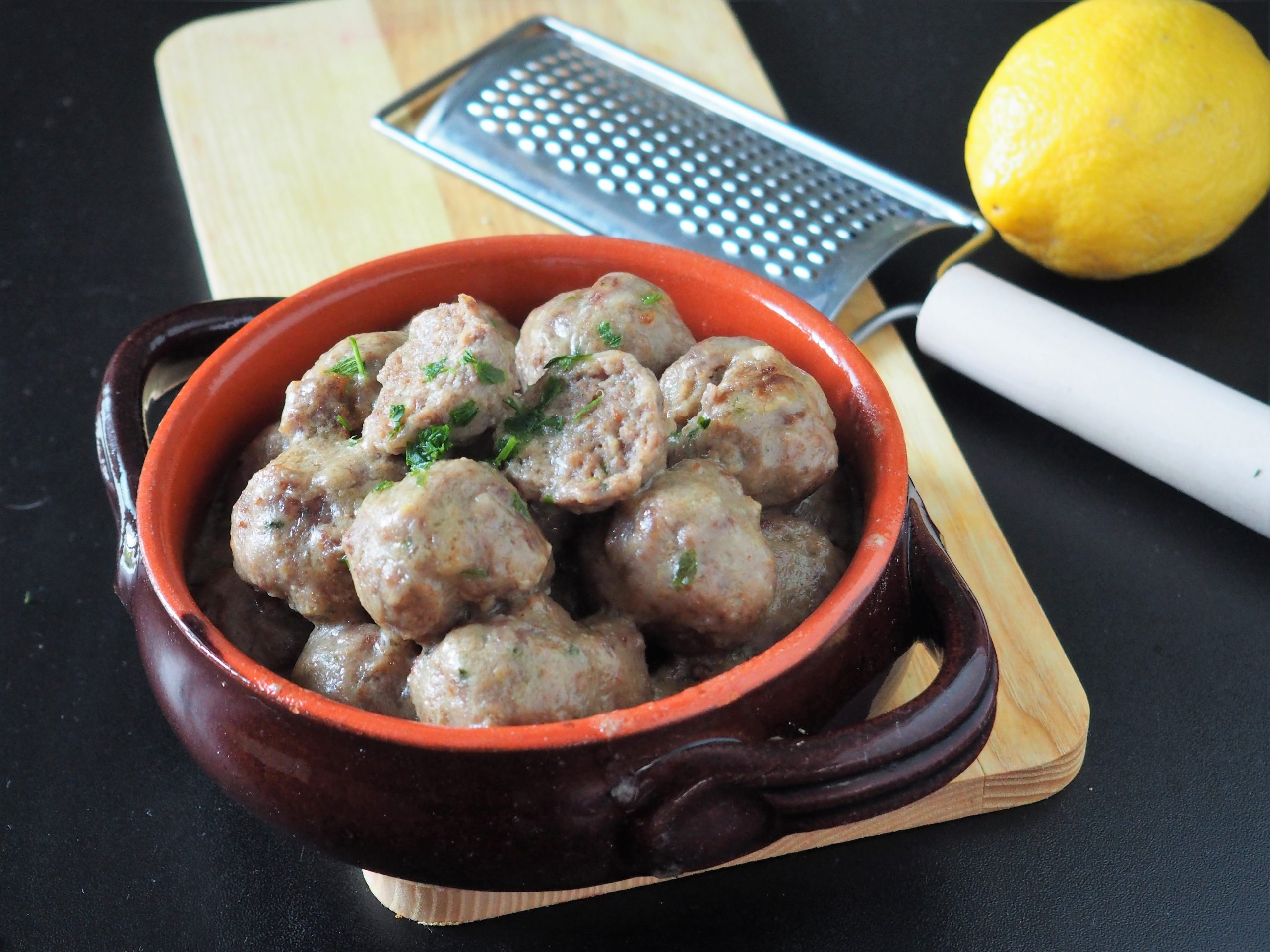 Albóndigas con ralladura de limón