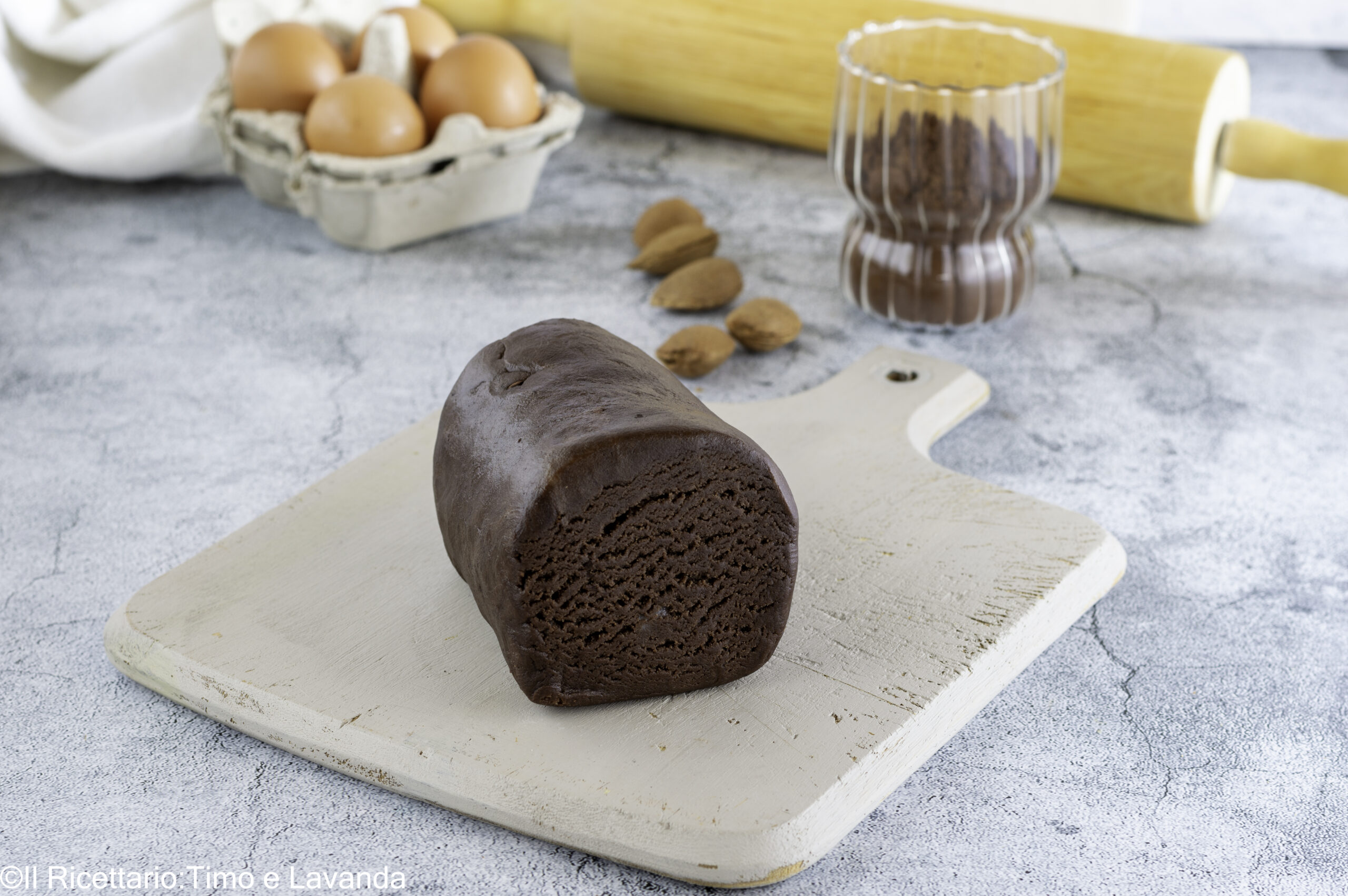 Pasta quebrada de arroz y cacao