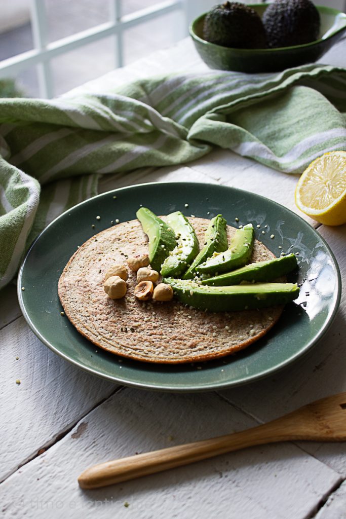 Pancake con quinoa cocida