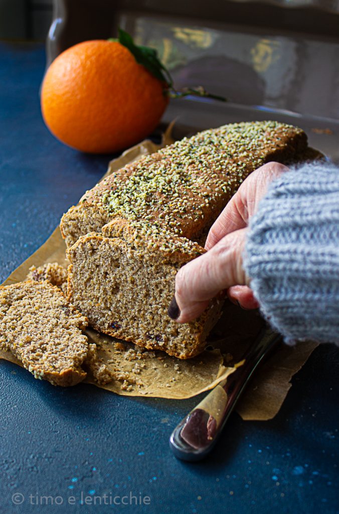 Plumcake de trigo sarraceno y naranja