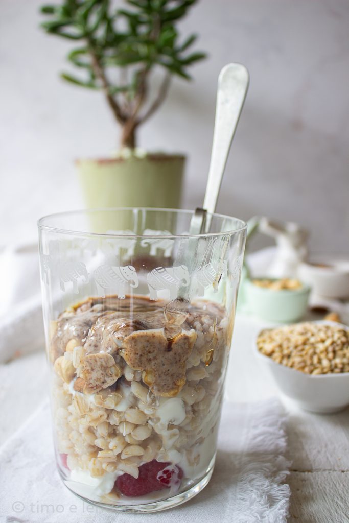 Porridge de cebada en grano
