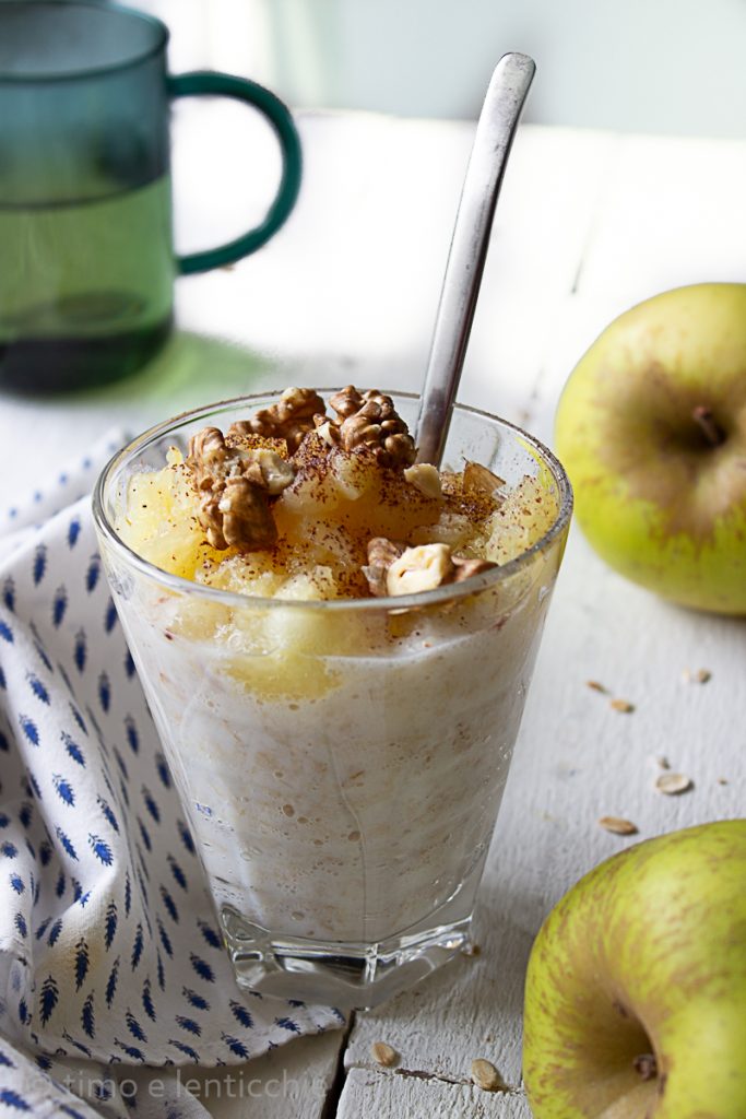 Porridge de manzanas y nueces
