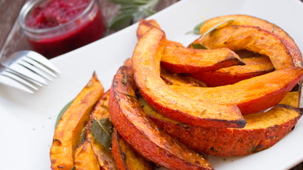 Calabaza al horno receta fácil y rápida