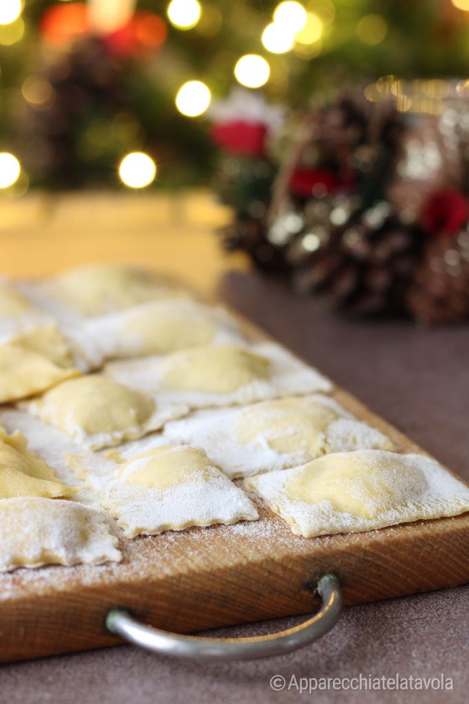 raviolis rellenos de ricotta y naranja