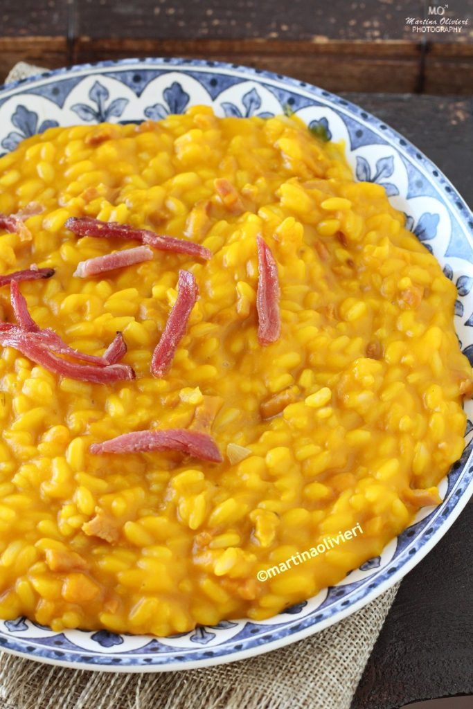Risotto de calabaza y speck
