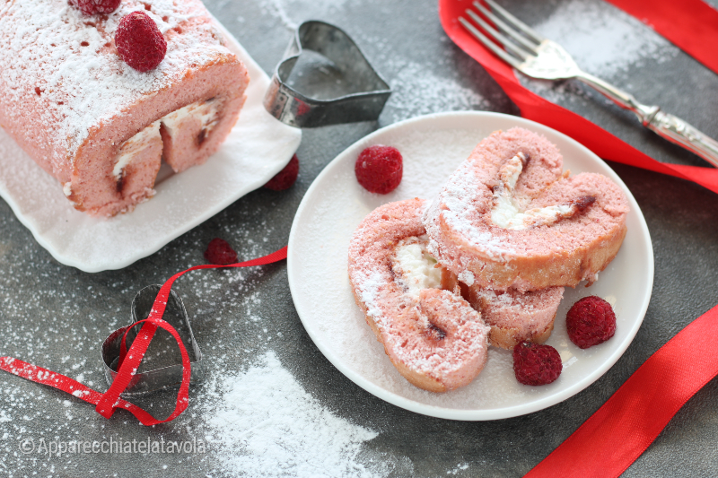 rollo dulce de san valentín